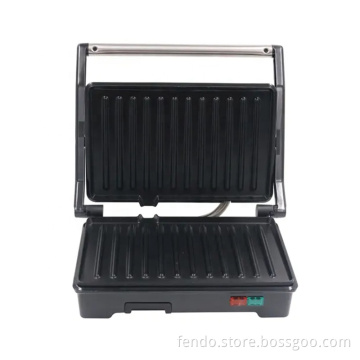 800W Steak Panini Press Electric Grill with Drip Tray for Small Kitchens